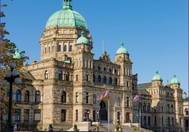 Cover of the interim report on the Examination of MNP’s Administration of the Advanced Research and Commercialization Grant Program showing the B.C. legislative buildings